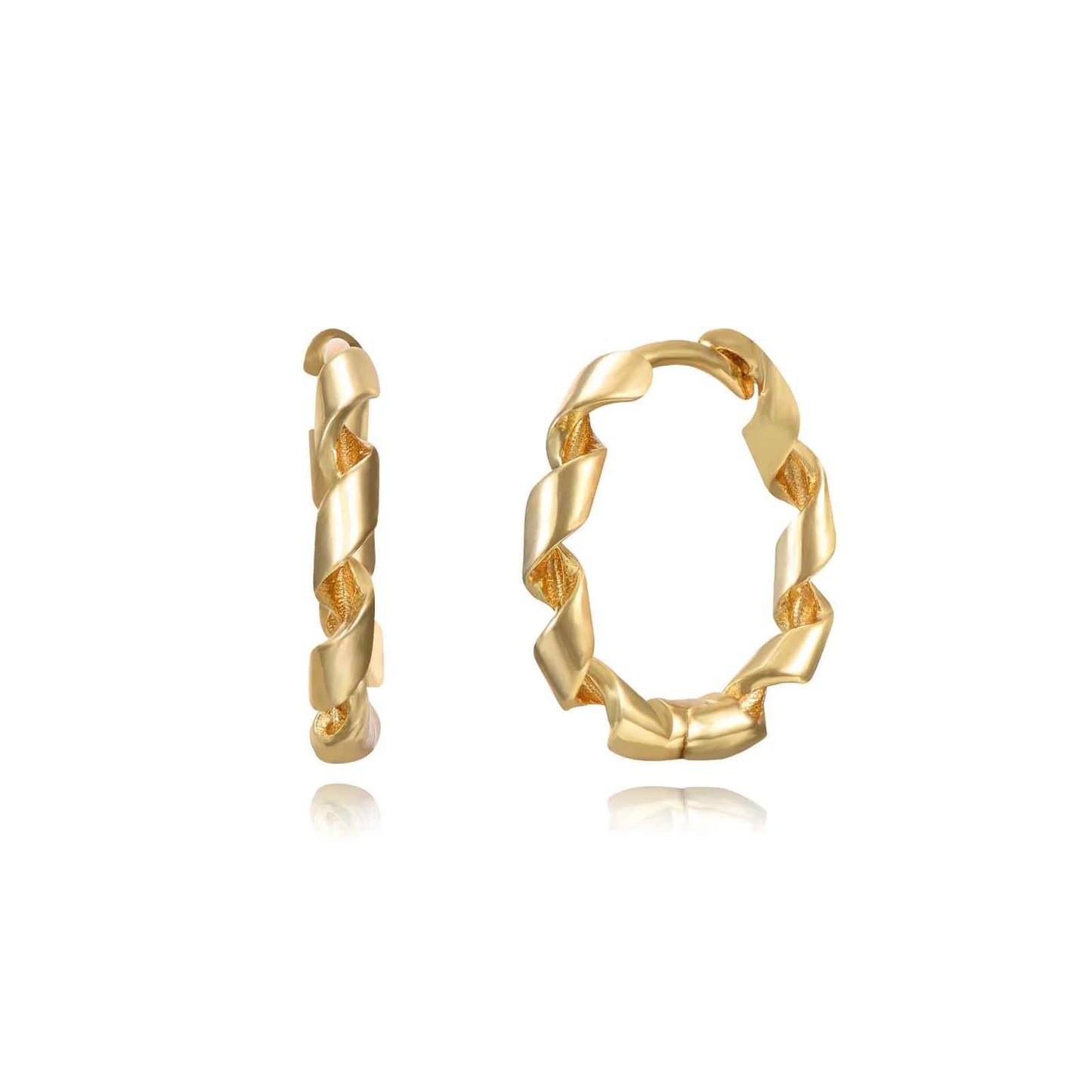 Boucles d’oreilles Twisted Hoop - trois tailles