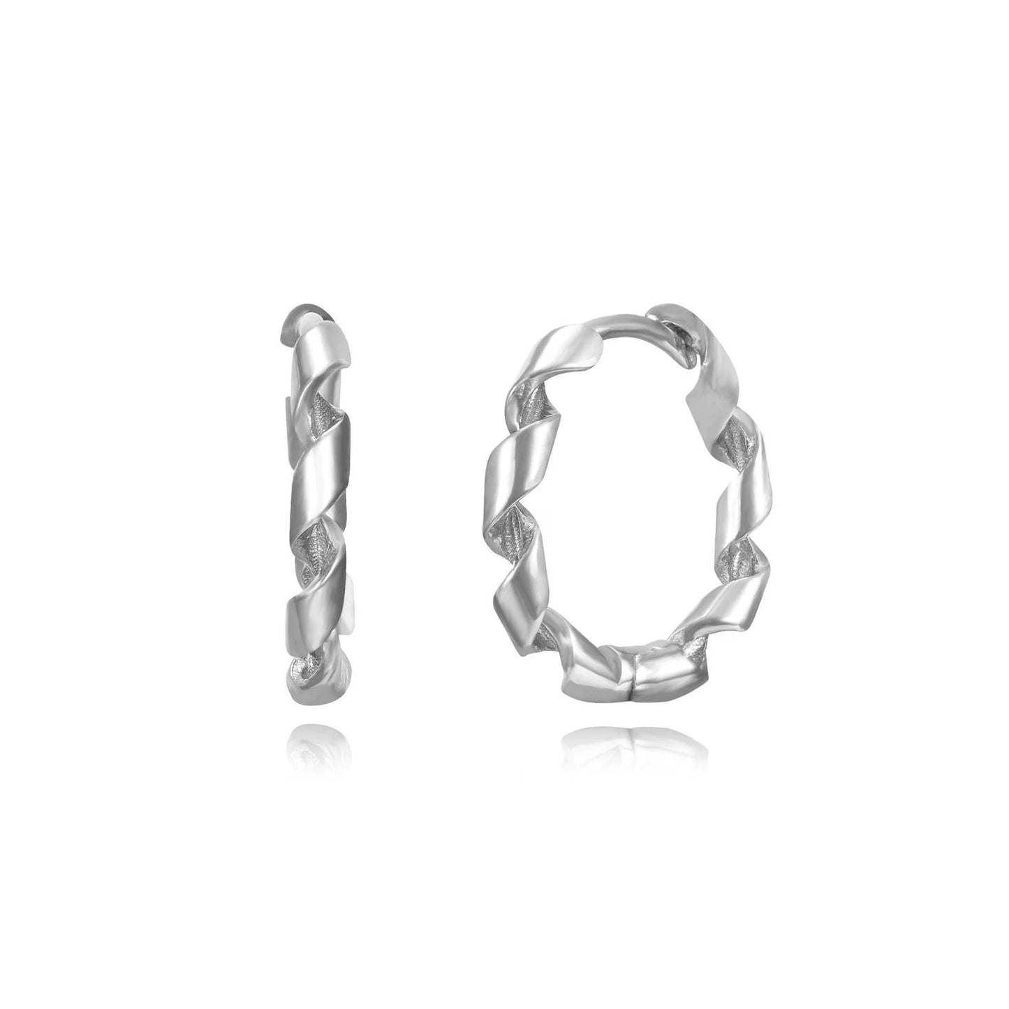 Boucles d’oreilles Twisted Hoop - trois tailles