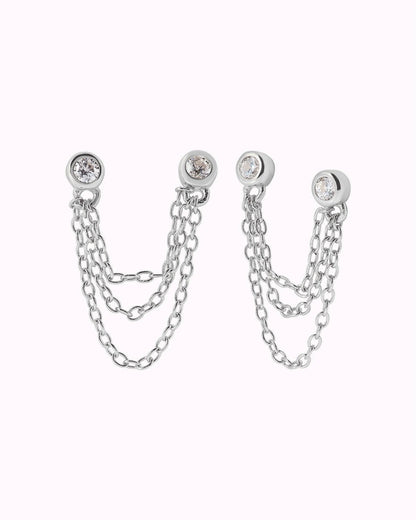 Boucles d'oreilles double attache